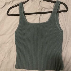 Artizia - Babaton Dark Green Ribbed Tank